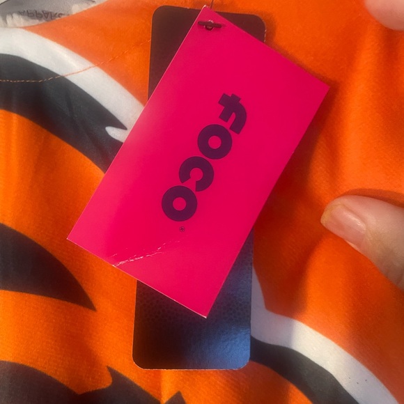 NWT FOCO NFL Team Reversible Oversized Sherpa Lined Hoodie Sweatshirt AOP Logo - Picture 10 of 10